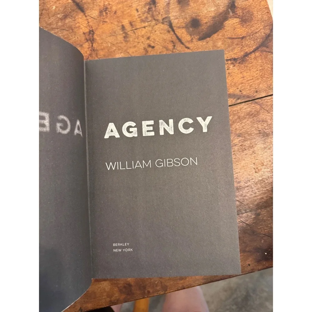 Agency William Gibson First Edition Hardcover 2020 Science Fiction Novel Berkley